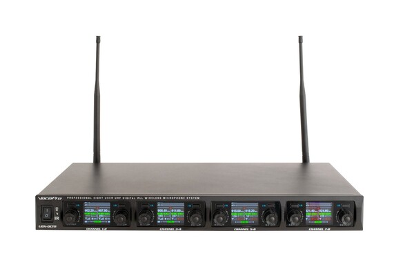 PROFESSIONAL DIGITAL UHF PLL WIRELESS MIC SYSTEM WITH SIXTEEN HEADSET VOCAL MICROPHONES